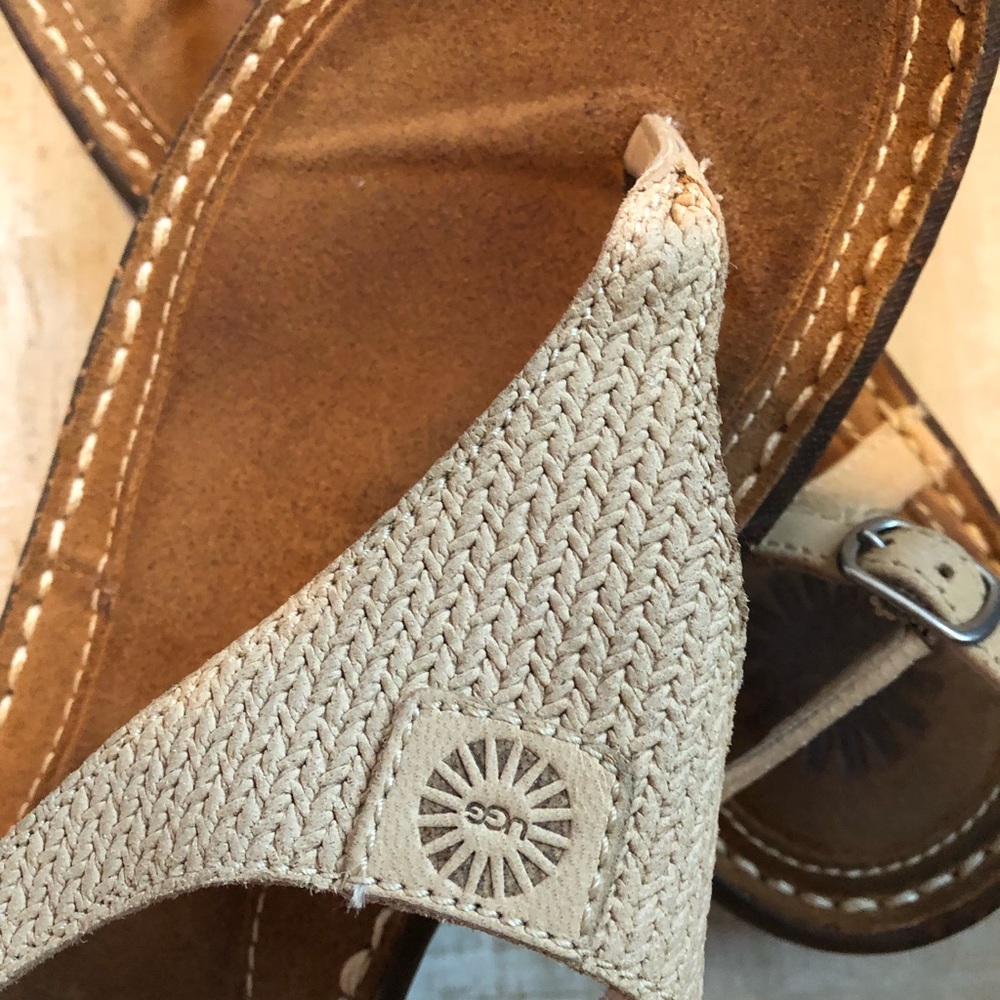 UGG Ladies Leather Sandals Size 7